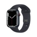 Apple Watch Series 7 GPS + Cellular, 45mm Midnight Aluminum Case with Midnight Sport Band - Regular