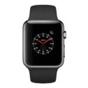 Apple Watch Series 3, 42MM, GPS + Cellular, Space Black Stainless Steel Case, Black Sport Band (Non-Retail Packaging)