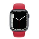 Apple Watch Series 7 GPS + Cellular 45mm Smart Watch w/ Midnight Aluminum Case with (PRODUCT) Red Sport Band(Used)