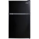 Arctic King 3.2 Cu ft Two Door Compact Refrigerator with Freezer, Black