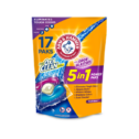 Arm and Hammer Plus OxiClean with Odor Blasters LAUNDRY DETERGENT 5-IN-1 Power Paks, 17 Count (Packaging may vary)
