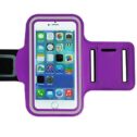 Armband Purple Exercise Jogging Case with Keyholder fits ATT Axia Prepaid Phone