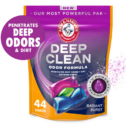 ARM & HAMMER Deep Clean Odor Formula Laundry Detergent Power Paks, 44 ct.