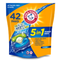 ARM & HAMMER Plus OxiClean 5-in-1 Laundry Detergent Power Paks, 42 Count