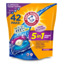 ARM & HAMMER Plus OxiClean with Odor Blasters 5-in-1 Fresh Burst Laundry Detergent Power Paks, 42 Count Bag