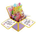 Asmallgf Happy Birthday Pop Up Card for Women Men, Funny Bday Gift for Girls Boys, Sweet Birthday 3D Greeting Card...