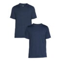 Athletic Works Men's & Big Men's Jersey Tee Shirt 2 Pack, up to Size 3XL