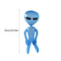 Augper Inflatable Decorations Alien with Banner Blow Up Built-in LED for Holiday Lawn Yard Garden Home Indoor Outdoor Decor