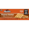 Austin Peanut Butter on Toasty Sandwich Crackers, Single Serve Snack Crackers, 20 Count