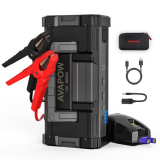 AVAPOW 6000A 32000mAh Car Battery Jump Starter(for All Gas or Upto 12L Diesel) Powerful Car Jump Starter with Dual USB Quick Charge and DC Output,12V Jump Pack with Built-in LED Bright Light On Sale At Walmart