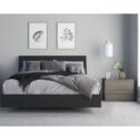 Avatar 3 Piece Queen Size Bedroom Set Bark Grey and Black