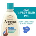 Aveeno Kids Curly Hair Shampoo, Tear Free Curl Hair Products, 12 fl. oz