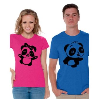 Awkward Styles Couple Shirts Couple Matching Shirts Panda T Shirts for Couples...