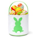 Ayieyill Easter Basket, Easter Bunny Baskets for Kids with Cute Rabbit Pattern, Easter gift baskets