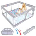 Baby Playpen,Playpens for Babies, Large Playpen for Toddlers,Baby Fence Play Area, Sturdy Safety Baby Play Yard Fence，Baby Gate Playpen (50