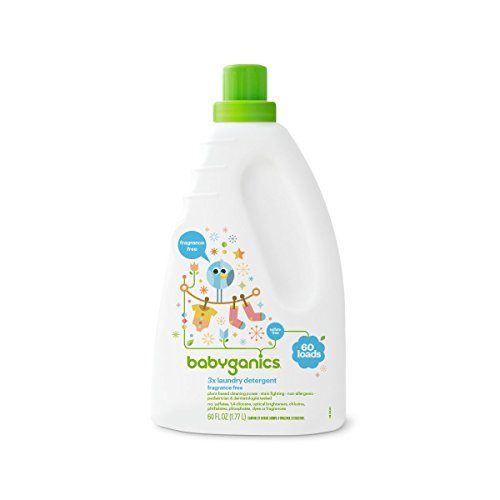 Babyganics 3X Baby Laundry Detergent, Fragrance Free, 60oz, Packaging May Vary