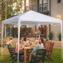 Backyard Tent for Parties, UHOMEPRO Wedding Party Tent, Waterproof Patio Gazebo no w/ Removable Sidewalls, Canopy Tent for Camping Outside...