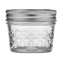 Ball Regular Mouth 4oz Quilted Pint Mason Jars, 12 Count