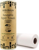 Bamboo Paper Towels Reusable Paper Towels Washable Roll Towel Zero Waste Eco Friendly Products Sustainable Gifts – Kitchen Cleaning Rolls Alternative Paper Towels Bulk Recycled Napkins Cloth – STOCK UP!