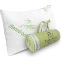 Bamboo Pillow Shredded Memory Foam for Sleeping - Ultra Soft, Cool & Breathable Cover with Zipper Closure - Relieves Neck...
