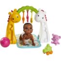 Barbie Skipper Babysitters Inc. Crawling and Playtime Playset with Baby Doll with Bobbling Head and Bottom, Floor Gym, Blanket and...