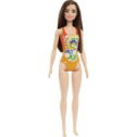 Barbie Swimsuit Beach Doll with Brown Hair & Orange Tie-Dye Suit