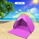 Beach Tent, UPF 50+ Easy Pop Up Beach Shade, Sun Shelter Instant Portable Beach Tent Umbrella Baby Canopy Cabana with...