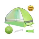 Beach Tent, UPF 50+ Portable Pop up Sun Shelter - Green, with Carry Bag, Automatic Instant Beach Sun Shade, Fit...