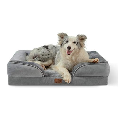Bedsure Large Orthopedic Dog Bed for Large Dogs - Big Waterproof Dog Bed Large, Foam Sofa with Removable Washable Cover,...
