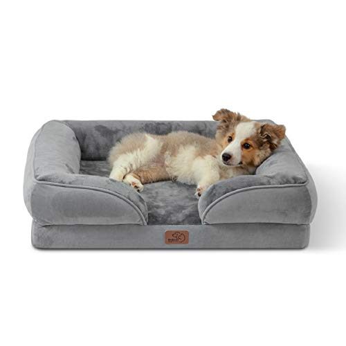 Bedsure Orthopedic Dog Bed for Medium Dogs - Waterproof Dog Bed Medium, Foam Sofa with Removable Washable Cover, Waterproof Lining...