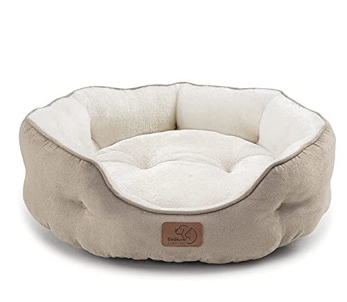 Bedsure Small Dog Bed for Small Dogs Washable - Round Cat Beds for Indoor Cats, Round Pet Bed for Puppy...