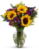 Benchmark Bouquets Flowering Fields, With Vase (Fresh Cut Flowers) MOTHERS DAY DEAL!