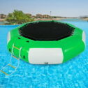 BENTISM 10ft Diameter Inflatable Water Trampoline Bounce Swim Platform Lake Toy