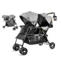 besrey Double Stroller for Infant and Toddler, Lightweight Tandem Baby Stroller, Easy Foldable, Compact Travel Twin Stroller with Rain Cover...