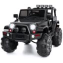 Best Choice Products 12V Ride On Car Truck w/ Remote Control, 3 Speeds, Spring Suspension, LED Light - Black