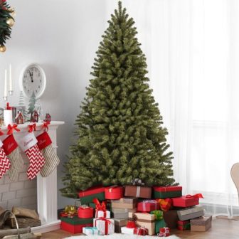 Best Choice Products 7.5-foot Premium Spruce Hinged Artificial Christmas Tree w/ Easy...