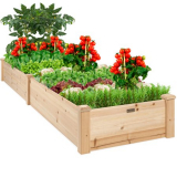 Best Choice Products 8x2ft OutdoorWooden Raised Garden Bed AT WALMART