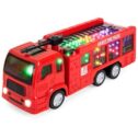 Best Choice Products Toy Fire Truck Electric Flashing Lights and Siren Sound, Bump and Go Action