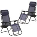 BestMassage 2 Pack Steel Zero-Gravity Chair - Blue