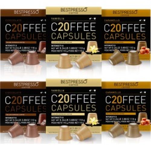 Bestpresso Coffee Flavor Variety Pack 120 Capsules per Pack