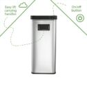 Better Homes & Gardens 13.7 gal Touchless Dual Sensor Kitchen Garbage Can, Stay Open Lid