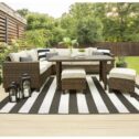 Better Homes & Gardens Brookbury 5-Piece Outdoor Wicker Sectional Dining Set