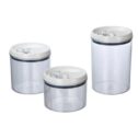 Better Homes & Gardens Canister Pack of 3 - Round Flip-Tite Food Storage Container Set