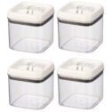 Better Homes & Gardens Canister Pack of 4 - 4.5 Cup Flip-Tite Square Food Storage Container