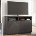 Better Homes & Gardens Herringbone TV Stand For TVs up to 55”, Gray