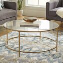 Better Homes & Gardens Nola Coffee Table, Gold Finish