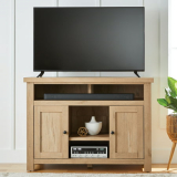 Better Homes & Gardens Wheaton Media Console for TVs ip to 60″, Natural Oak On Sale At Walmart