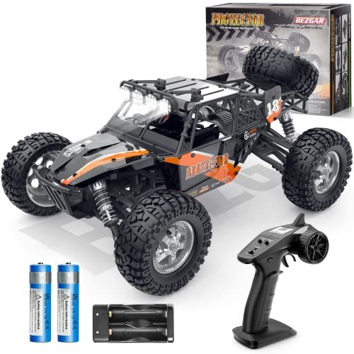BEZGAR HB121 Hobby Grade 1:12 Scale Beginner RC Trucks, 4WD High Speed 42 Km/h All Terrains Electric Toy Off Road...