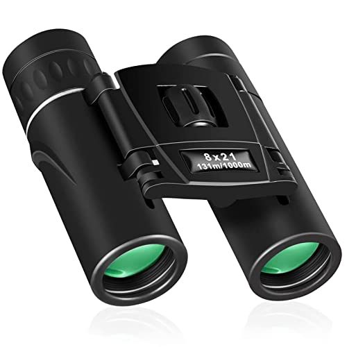 Binoculars Mini Pocket Binoculars Import Full Optical Glass Mini Lightweight Binoculars Foldable for Opera Concert, Travel, Hiking, Bird Watching, Observing...