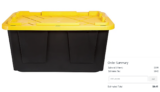 Storage Tote With Handles/Snap Lid, 27 Gallon JUST $5.99!